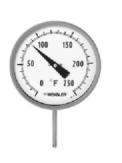 Bi-Metal Thermometer Adjustable Type "Weksler" Range 0-150 Deg.C
